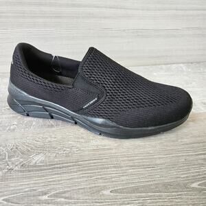 Skechers Mens Relaxed Fit Air-Cooled Memory Foam Shoes 232016 Black Size 10.5